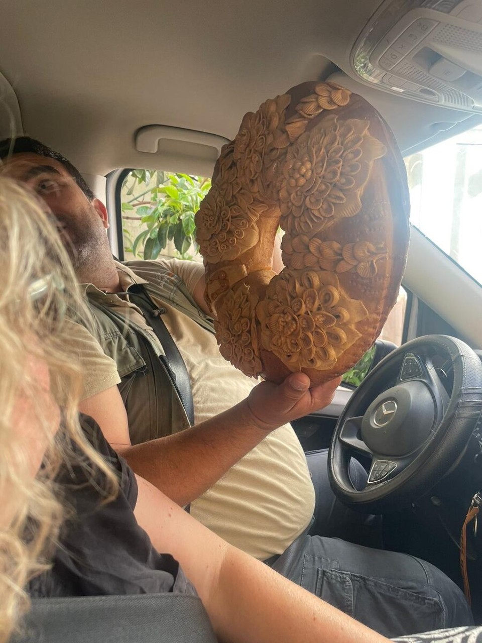 Griechenland - Anogeia - Brot zur Taufe. Als handgemacht