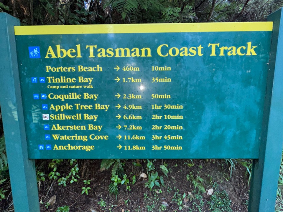 Neuseeland - Abel Tasman National Park - Nach den 24 Kilometern und fünfeinhalb Stunden in Bewegung haben wir dan unseren Ausgangspunkt erreicht