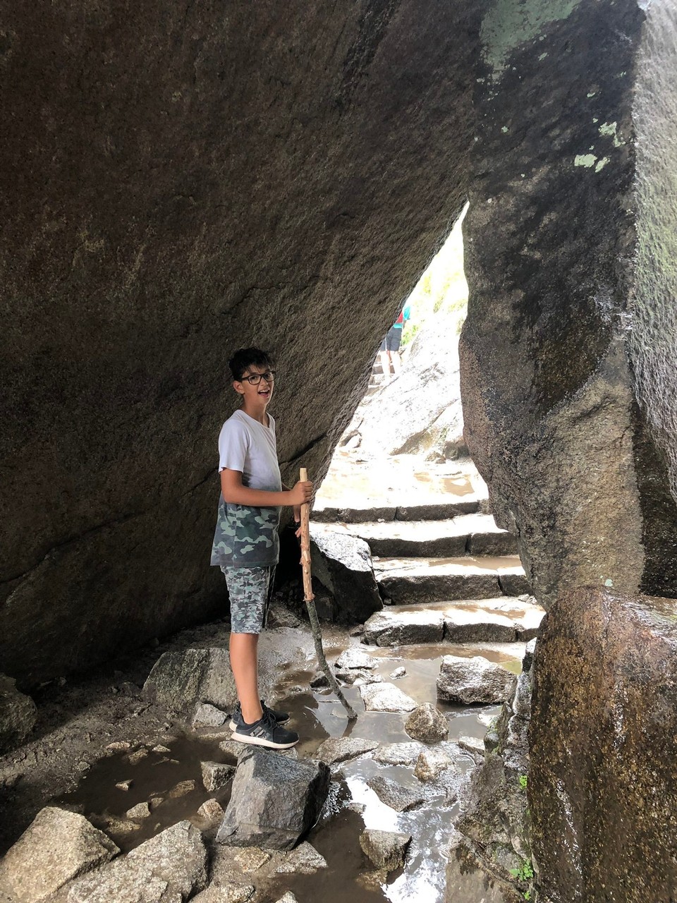 Vereinigte Staaten - Yosemite National Park - Aufstieg der ersten 600 Stufen