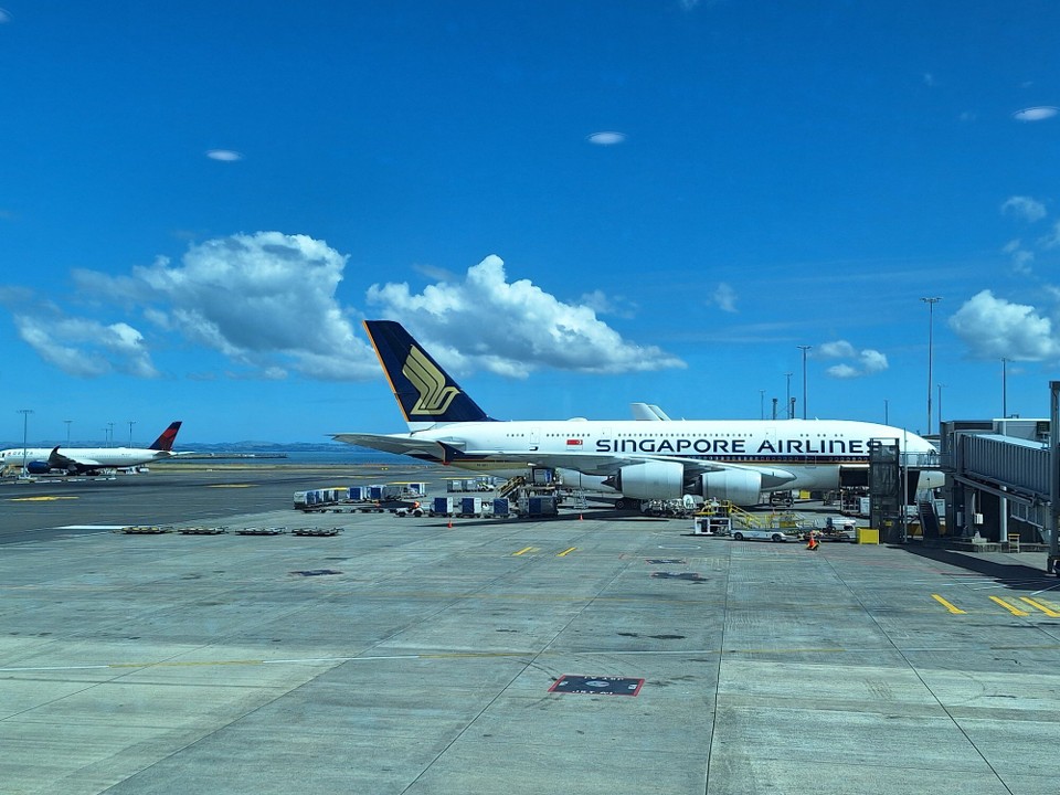 Neuseeland - Auckland - A380, größe Passagierflugzeug der Welt