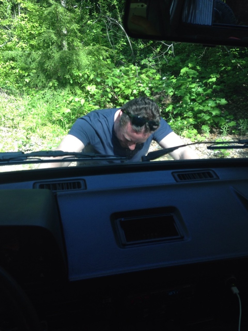 Canada - Whistler - Max wilde niet meer in z'n achteruit, ergo: duwen!