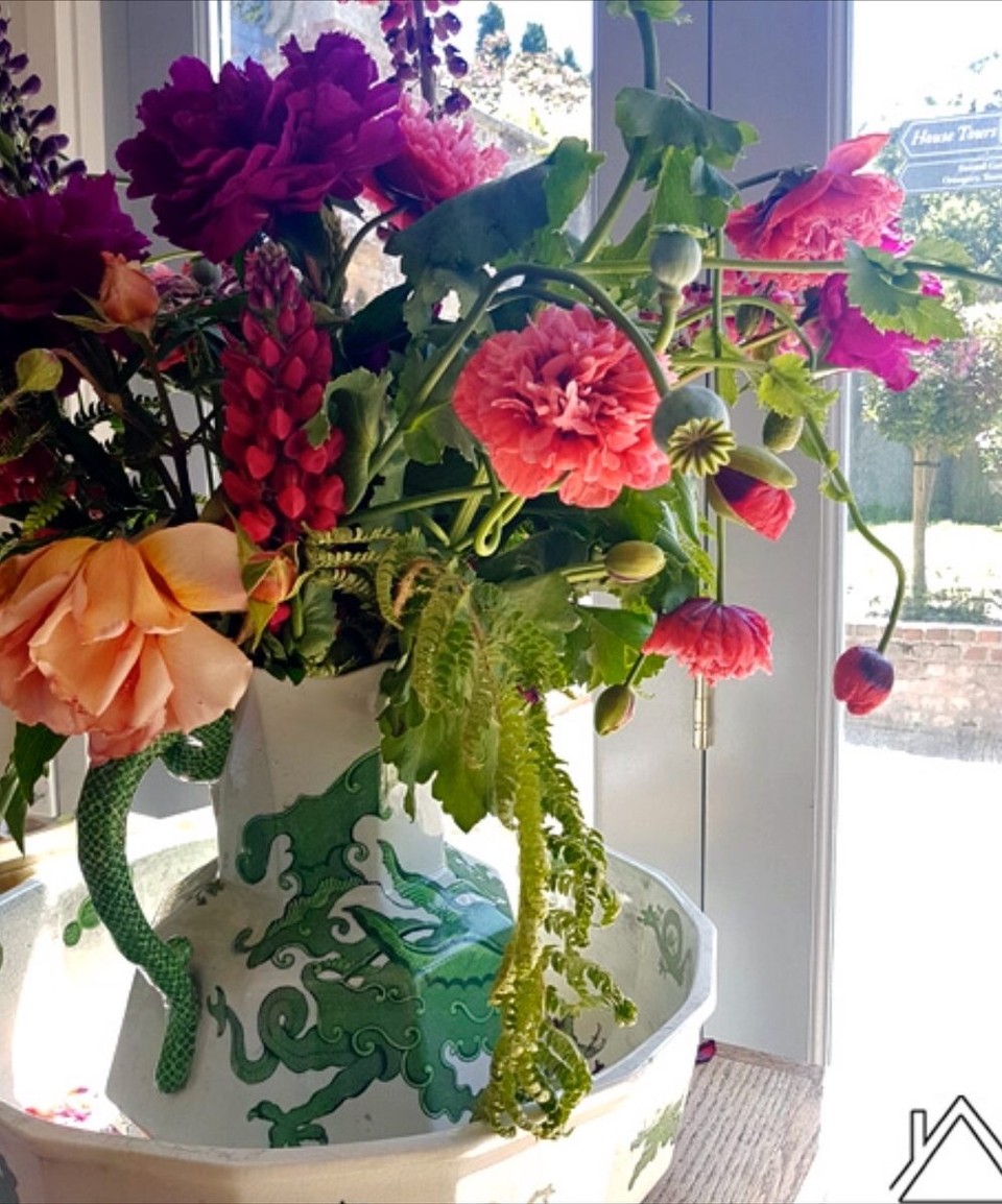 Ireland - Bray - There are vases of flowers from the garden throughout the house and restaurant.