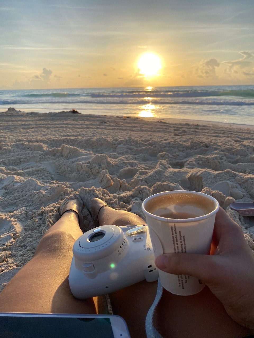 Mexiko - Cancún - Kaffee und Sonnenaufgang am Strand