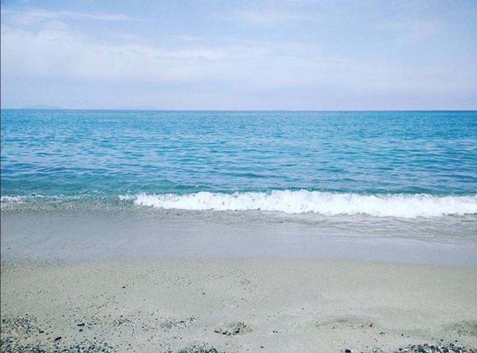 Italia - Praia a Mare - Orto Liuzzo beach, primo mare con Ben