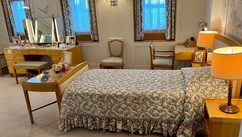 Royaume-Uni - Edinburgh - Chambre à coucher de la reine Élisabeth II