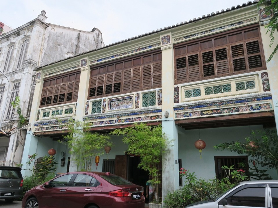 Malaysia - George Town - Shophouse, maisons traditionnelles de Penang