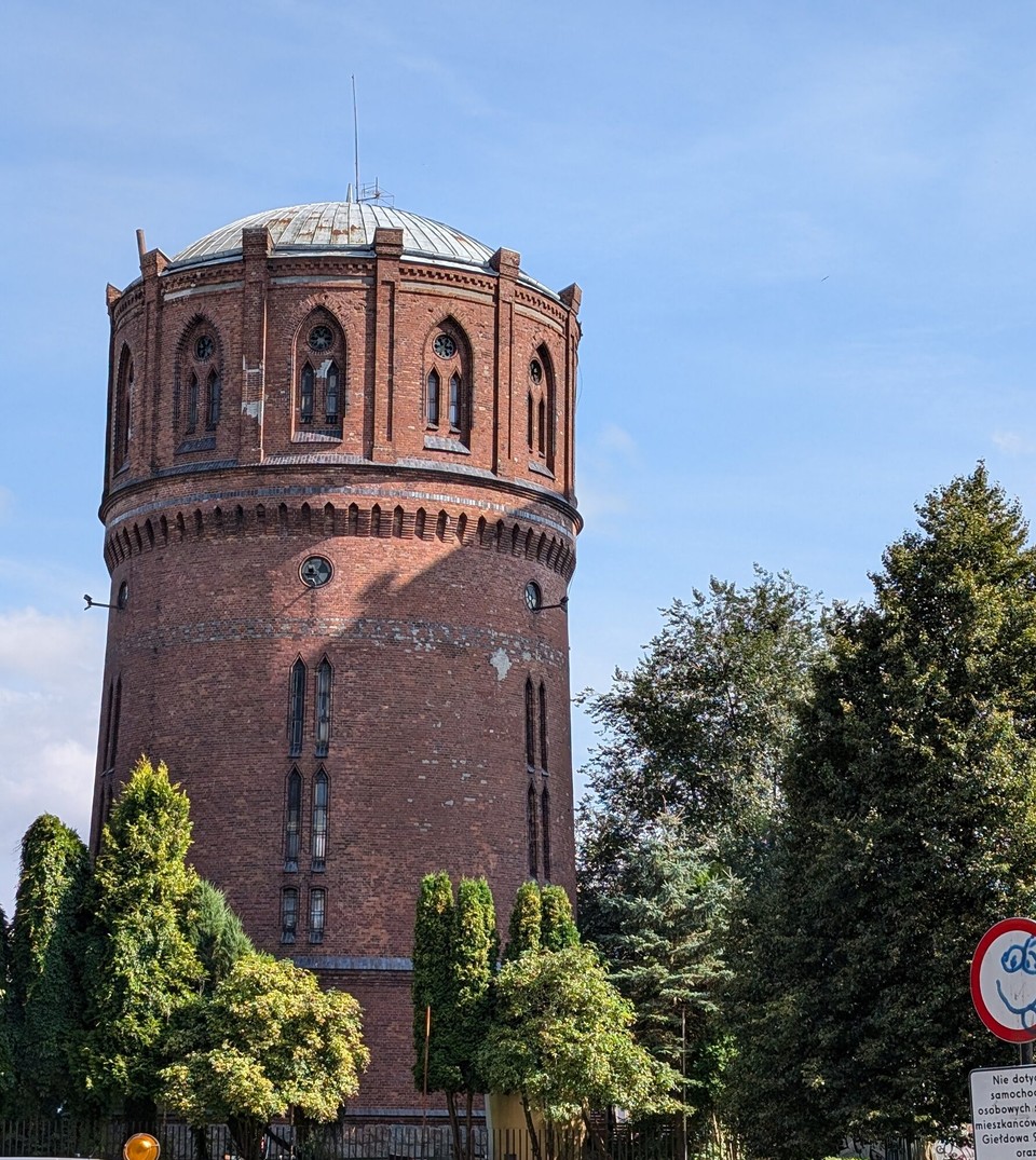 Polen - Kolberg - Der alte Wasserturm von 1885 hat den 2. Weltkrieg überstanden.