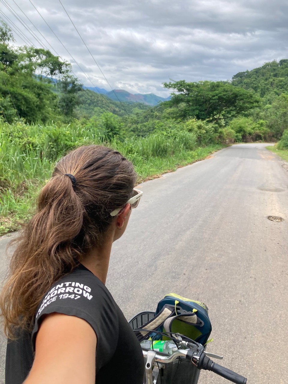 Laos - Luangprabang - Mein Fahrrad und ich unterwegs in Laos 😃