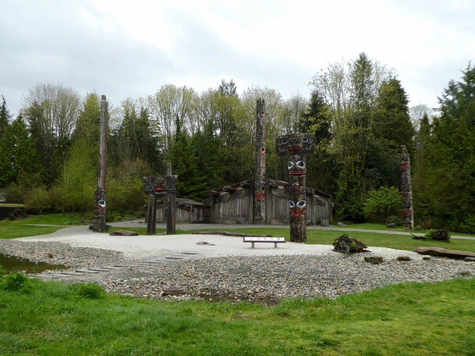 Canada - Vancouver - Haida totem poles & houses