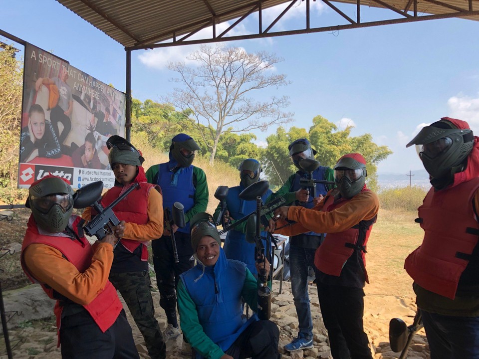 Nepal - Kathmandu - Paintball Action