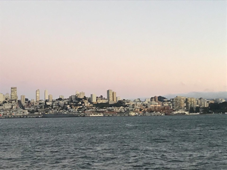 USA - San Francisco - Sicht von Alcatraz auf San Francisco