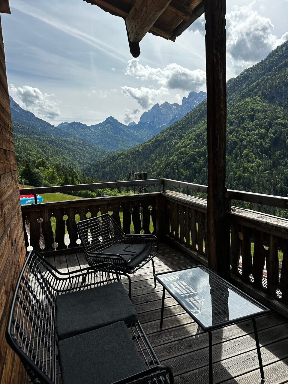 Österreich - Scheffau am Wilden Kaiser - Kurz noch unseren Balkon genießen 
