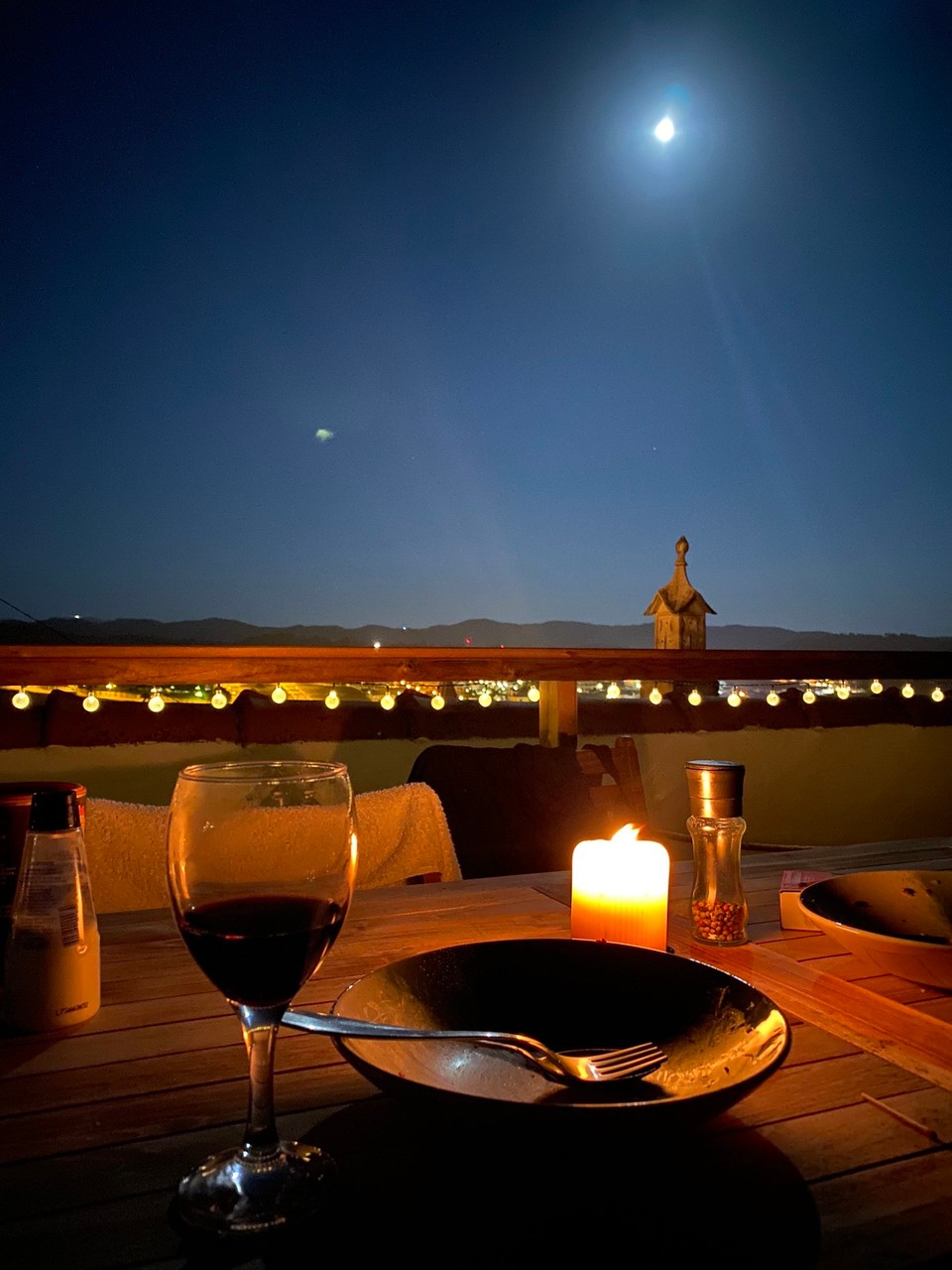 Portugal - Aljezur - Abendessen bei Vollmond