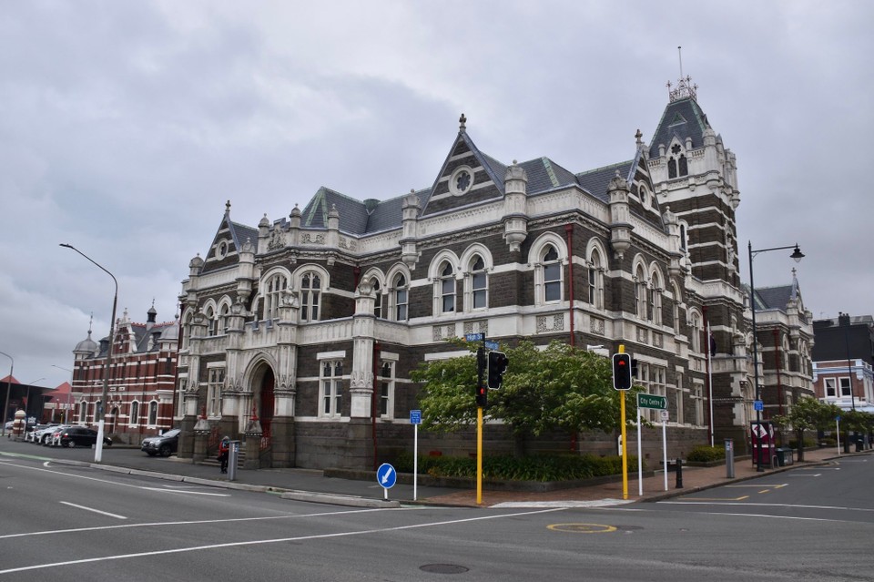 Neuseeland - Dunedin - Der Law Courts (Gerichtshof) von 1902.