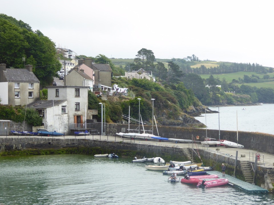 Ireland - Glandore - Glandore was a trading port throughout the 1800s exporting minerals, ores and fish. A fish processing plant was on the pier. However the fishing industry declined during the First World War. Many of the local fishing boats were sunk by U-boats as the Germans thought they were assisting the British.