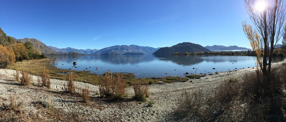 New Zealand - Wanaka - Lake Wanaka - also hier kann mans doch aushalten, oder?
