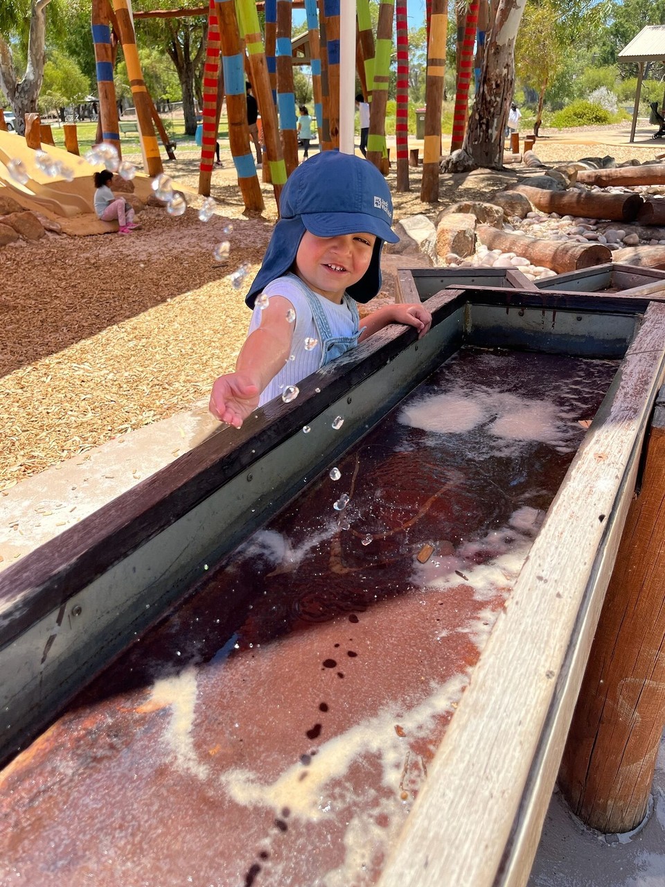Australien - York - Anschließend hat Elias noch ausgiebig den Spielplatz getestet.