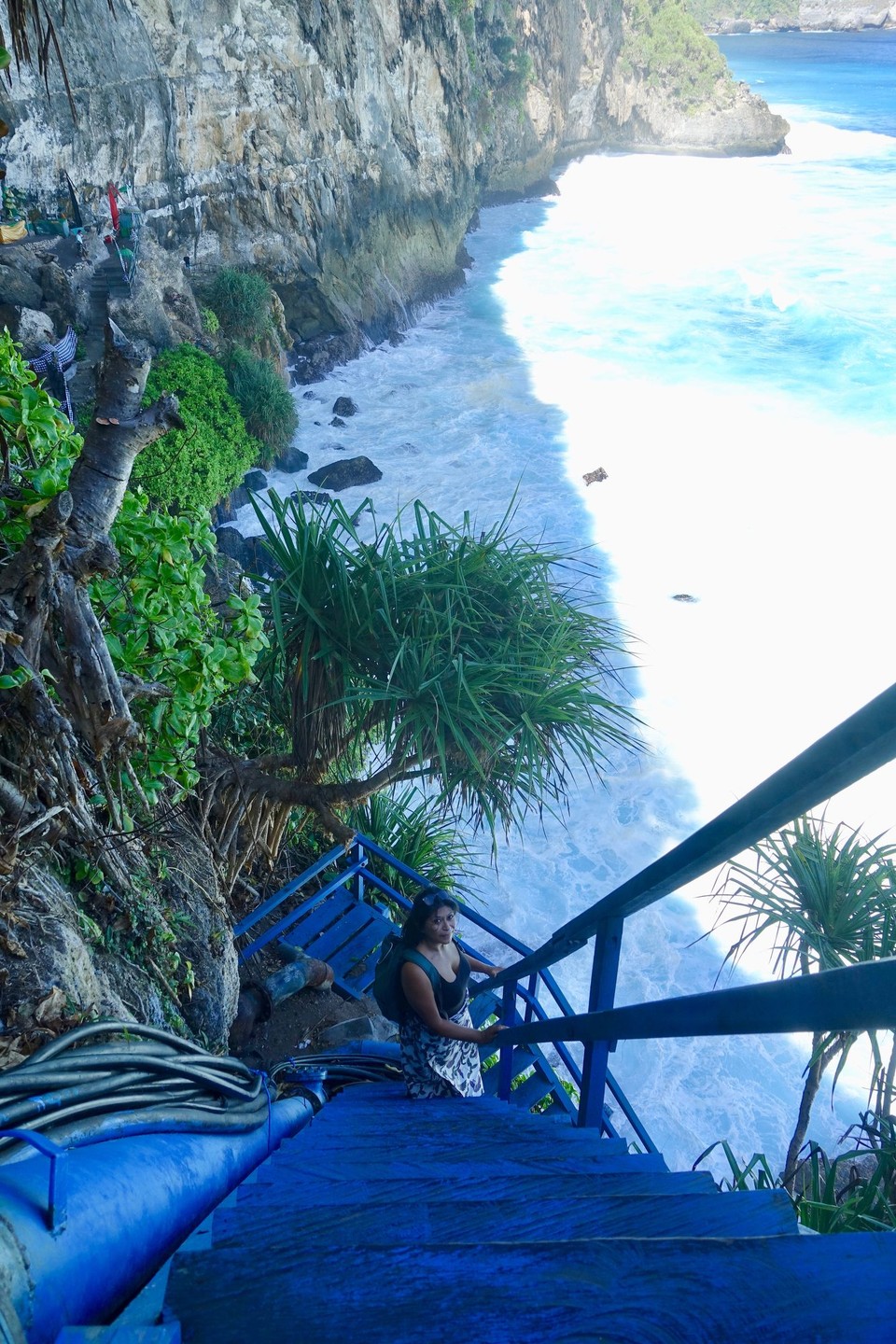 Indonesia - Lembongan island - Vanskelig å få fram på bilder men den var veldig bratt!