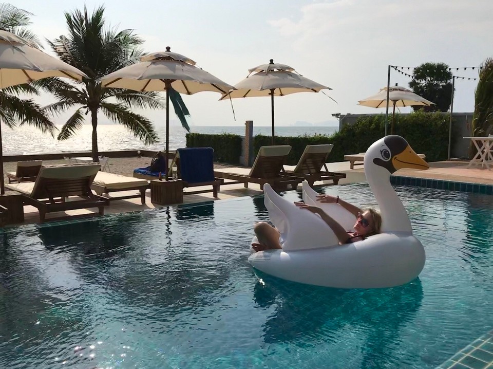Thailand - Amphoe Mueang Krabi - Swanning around in the pool