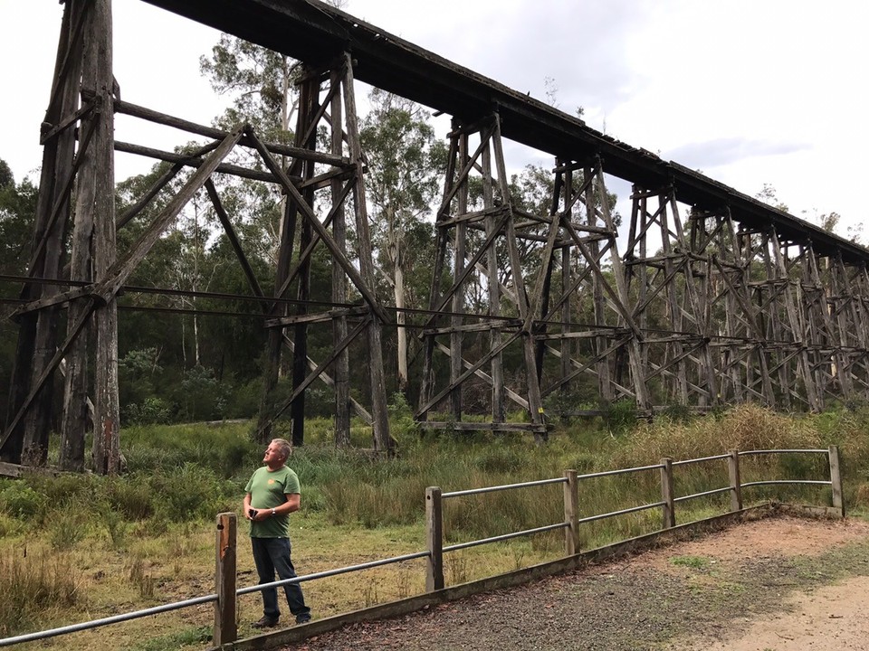 Australia - Lakes Entrance - Historic trestle bridge 