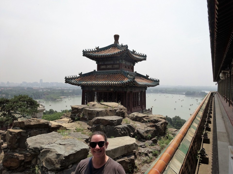 China - Beijing - Louise wilting at the Summer Palace