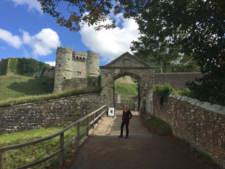  - United Kingdom, Cowes, Isle of Wight - Carisbrooke Castle, Newport. King Charles I was imprisoned in this castle before he was beheaded. 