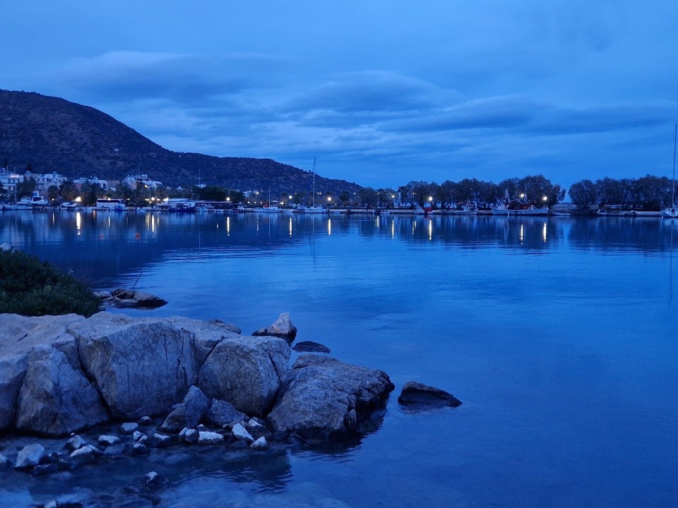 Griechenland - Loutropoli Methanon - toller Blick auf den Hafen