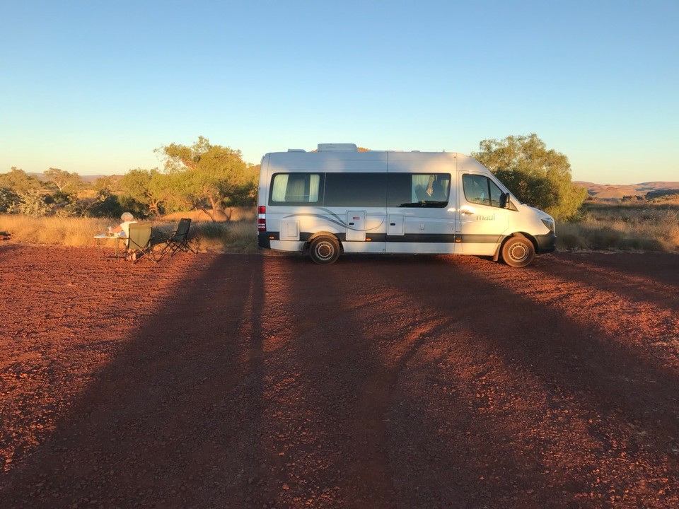 Australien -  - Unser toller freier Stell Platz Albert Tognolini Rest Area