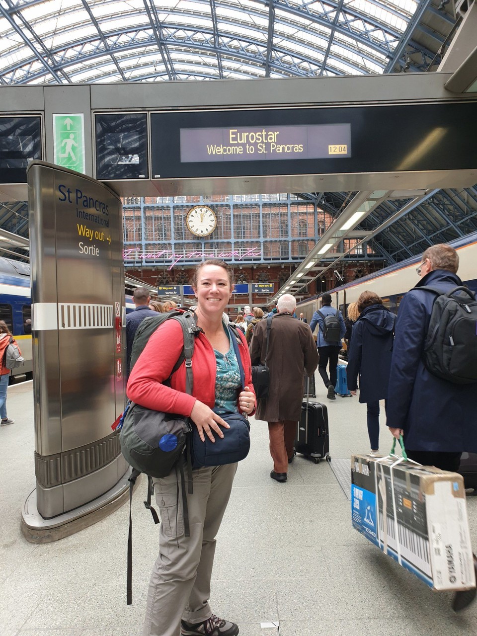 United Kingdom - London - Me at St Pancras