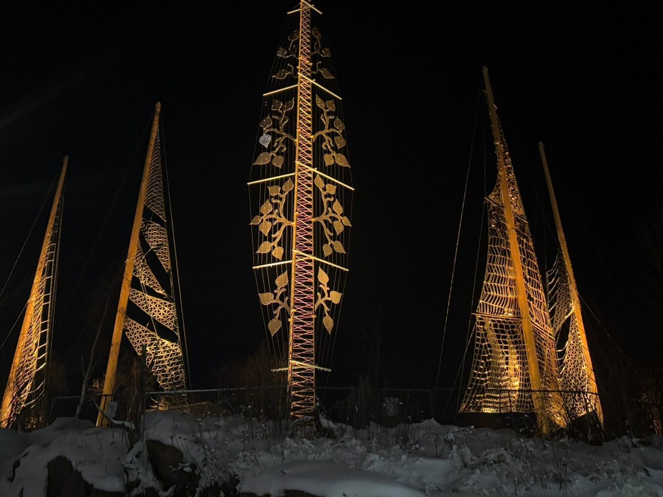 Norwegen - Oslo - Abends über Oslo 