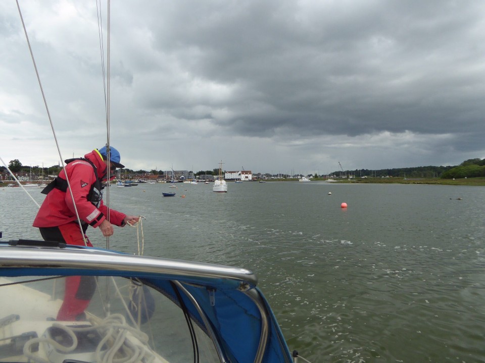 United Kingdom - Woodbridge - Putting out fenders.