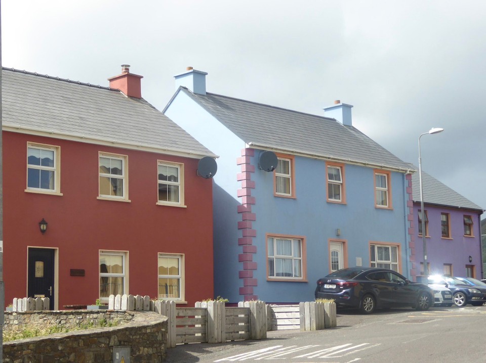 Ireland - Eyeries - Allihies or Na hAilichi, meaning the cliffs, has many of the brightly painted buildings typical of West Cork.