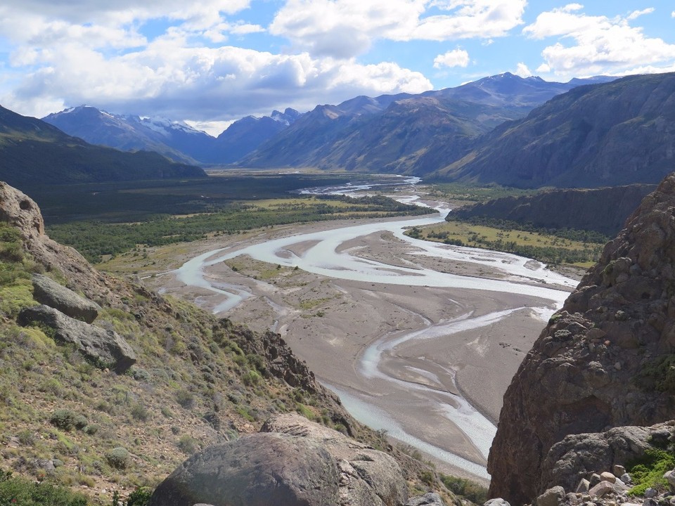 Argentina - El Chaltén - Vue dans la vallee