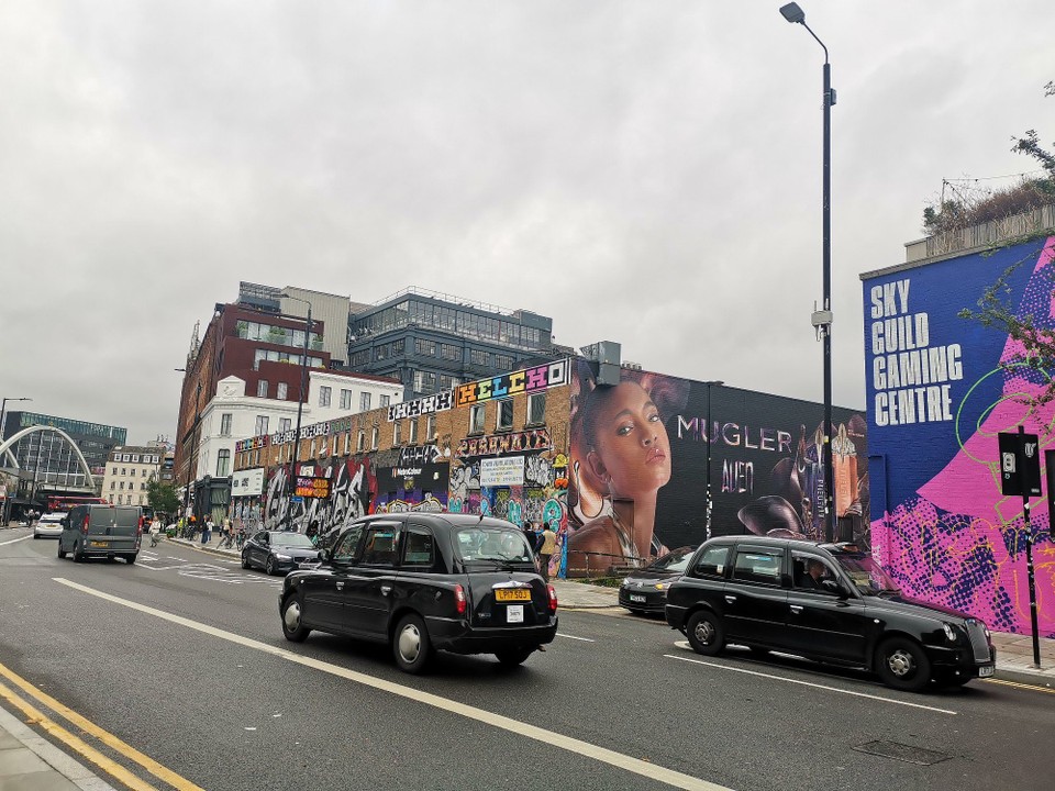 United Kingdom - London - Shoreditch Graffiti nahe Brick Lane 