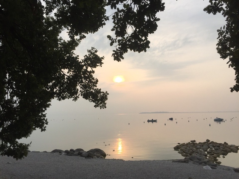 Italien - Moniga del Garda - Stellplatz mit Blick auf den Gardasee