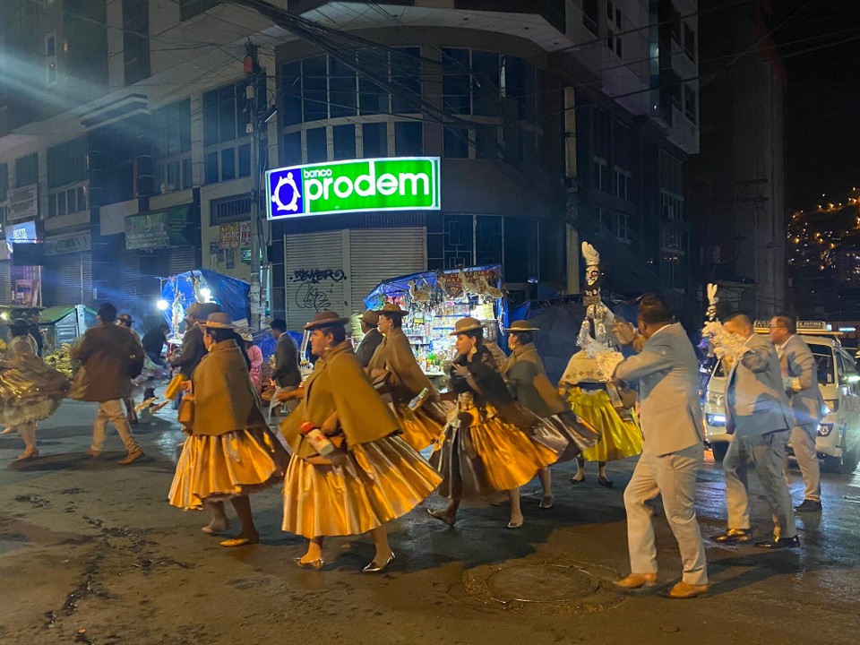 Bolivien - La Paz - Parade zum Nationalfeiertag am 6.8.(199 Jahre Unabhängigkeit)