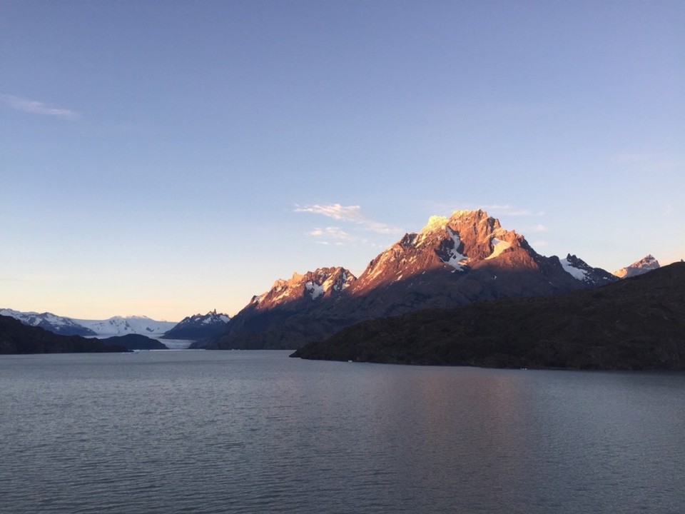 Chile - Torres del Paine - Sundown at the Grey Glaciar 