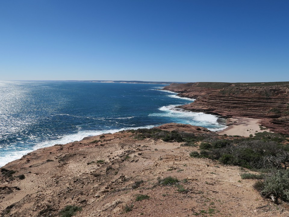 Australia - Geraldton - Red Bluff : 1ere baleine a bosse vue d'ici!!!