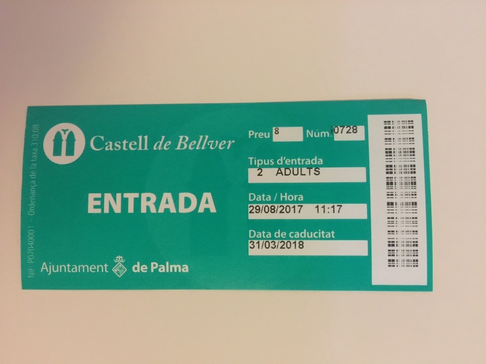  - Spain, Palma de Mallorca - Castell de Bellver Ticket