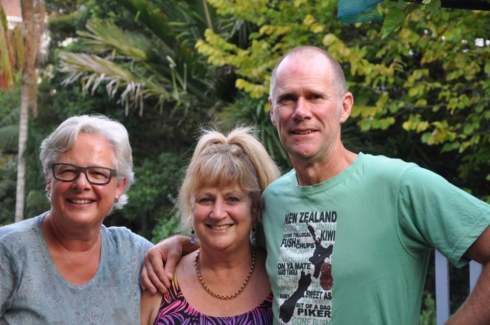Neuseeland - Auckland - Jude und Gary mit Schweizer Besuch