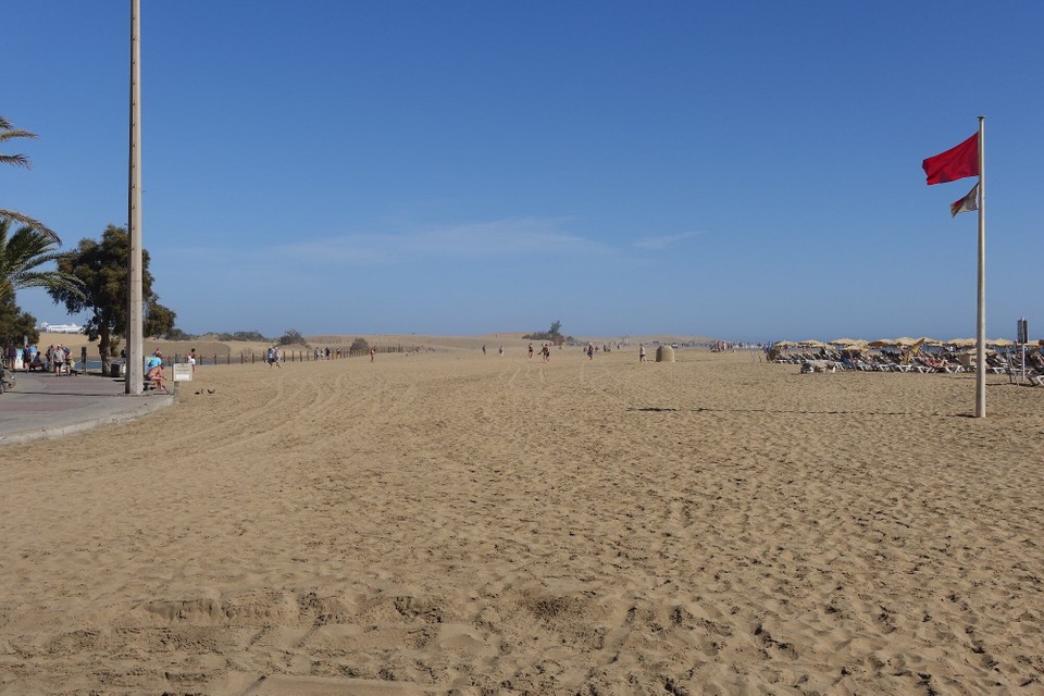 Spanien - Las Palmas de Gran Canaria - Dünen vu Maspalomas am Süden vun der Insel
