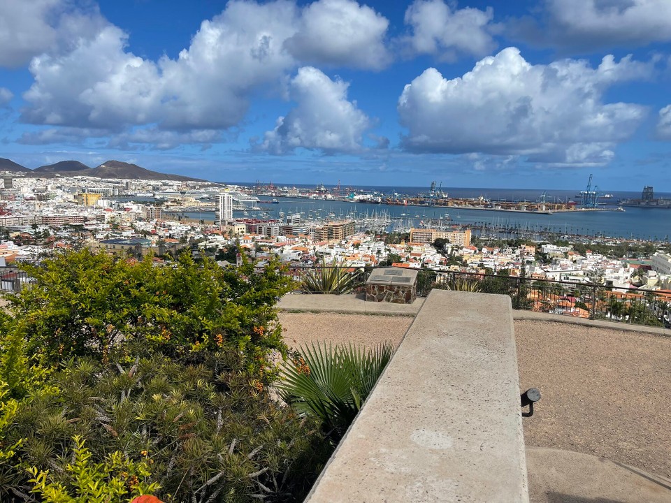 Spanien - Las Palmas de Gran Canaria - Hafenviertel von oben