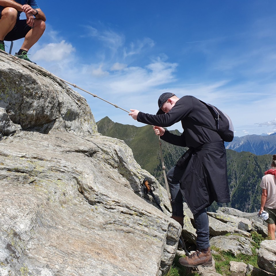 Italien - Meran - Nach einer kleinen Stärkung machen wir uns an den Abstieg.