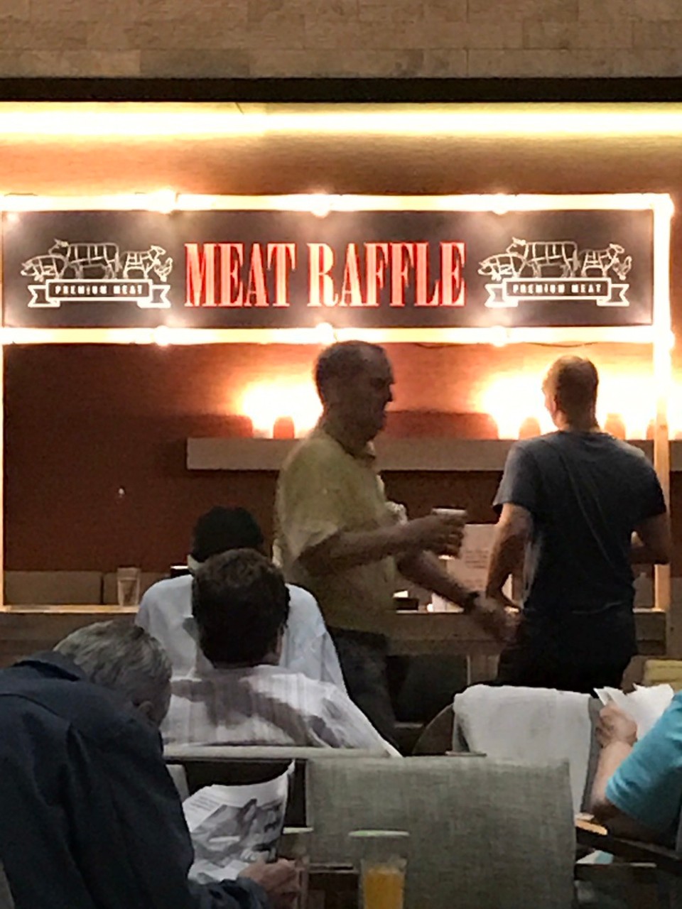 Australia - Barrack Point - This is the fanciest meat tray raffle sign seen yet!! At Shellharbour sports club ...70 raffles.. omg.. won 2!!