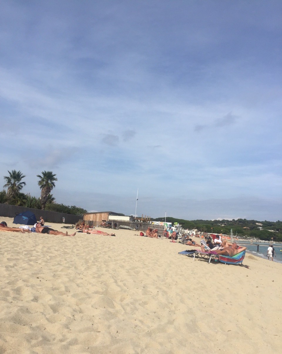 Frankreich - Saint-Tropez - Saint Tropez Strand Ramatuelle mit Palmen bis and Meer :-)