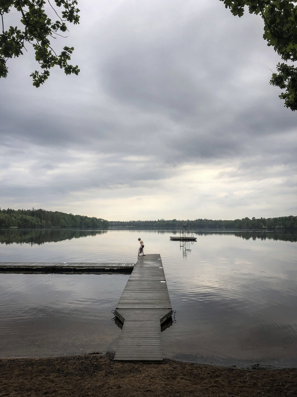 Schweden - Älmeboda - En Morge-Schwumm und debi de See für sich ganz ällei - fast besser als en Kafi!