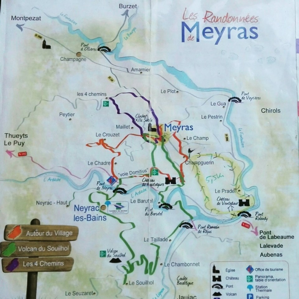 Frankreich - Pont-de-Labeaume - Wandern nach und um Meyras