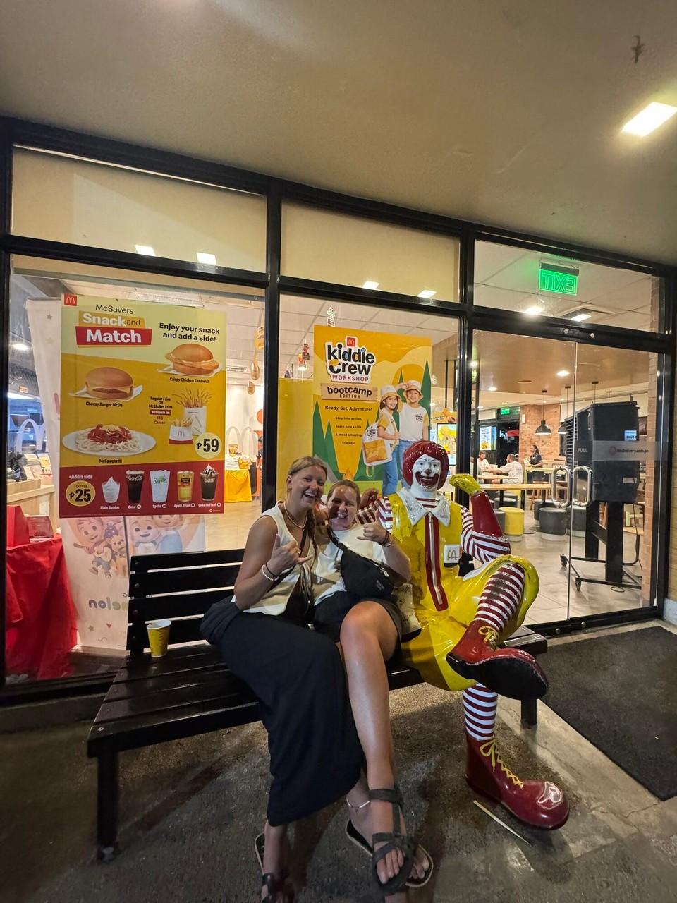 Philippines - Coron - We was having a full blown chat about Ronald macdonald hospitals and we was like we need to have a selfie with him coz you don’t see these in England or Sweden anymore 😂