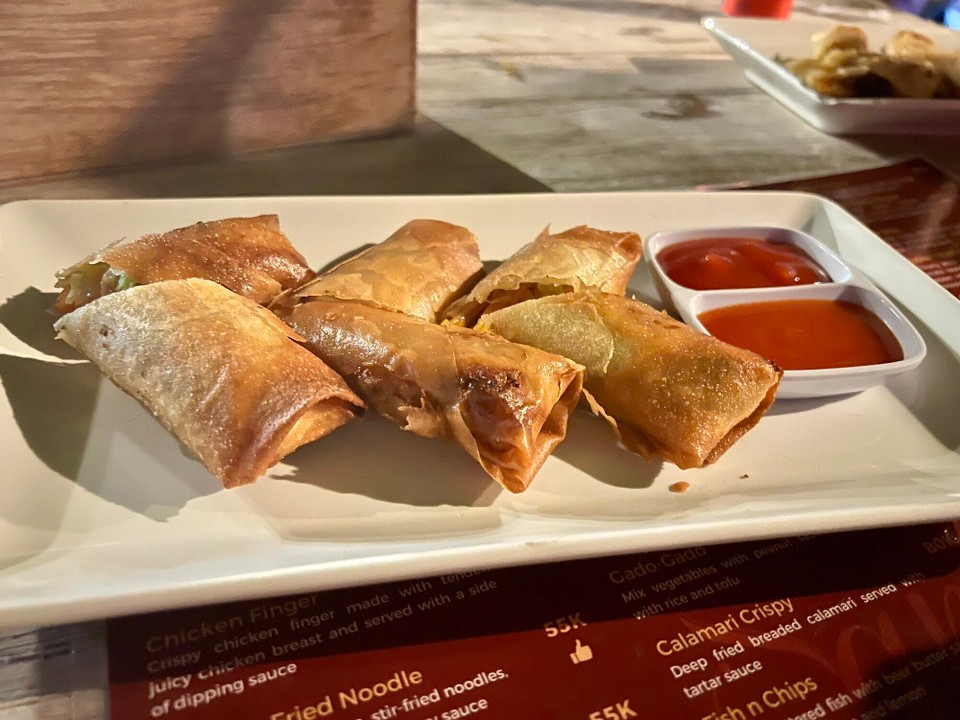 Indonesien - Kabupaten Lombok Utara - Spring Rolls vegetarian