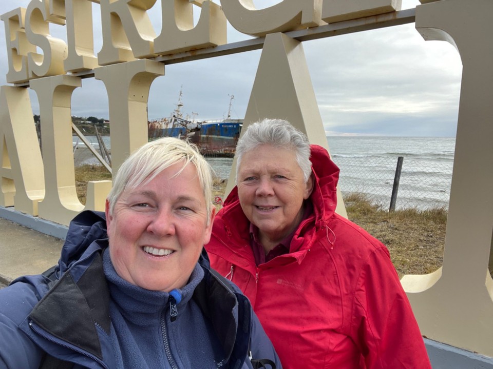 Chile - Punta Arenas - We’re wet but happy